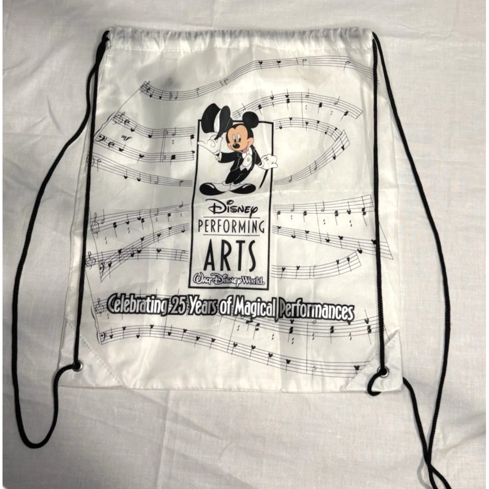 Disney Performing Arts 25th Anniversary‎ Drawstring Backpack Walt Disney World
